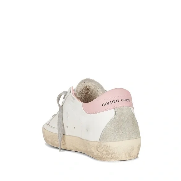 Golden Goose Women's Super Star Sneakers White Light Pink NIB - Picture 3 of 16